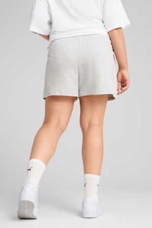 ESS Small No. 1 Logo 4'' Shorts Women, Light Gray Heather, extralarge-GBR