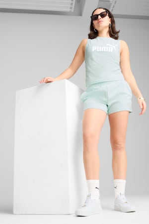 ESS Small No. 1 Logo 4'' Shorts Women, Peaceful Blue, extralarge-GBR