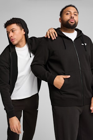 Essentials No. 1 Logo Full-Zip Hoodie Men, PUMA Black, extralarge-GBR