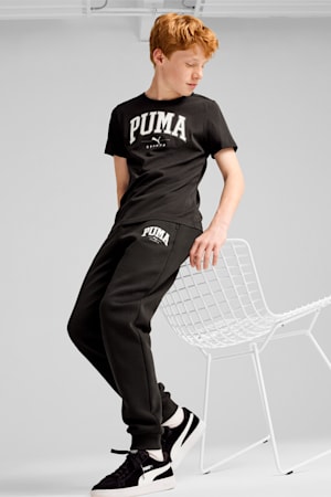 PUMA SQUAD Big Graphic Tee Youth, PUMA Black, extralarge-GBR