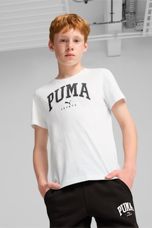 PUMA SQUAD Big Graphic Tee Youth, PUMA White, extralarge-GBR