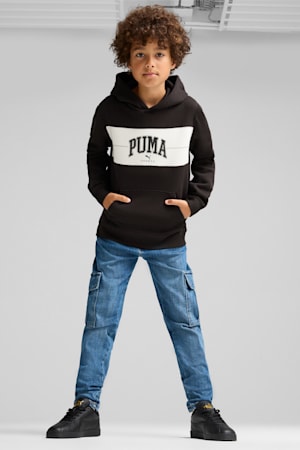 PUMA SQUAD Hoodie Youth, PUMA Black, extralarge-GBR