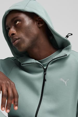 EVOSTRIPE Full-Zip Hoodie Men, Green Moon, extralarge-GBR