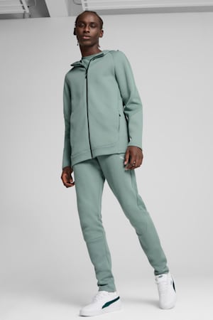 EVOSTRIPE Full-Zip Hoodie Men, Green Moon, extralarge-GBR