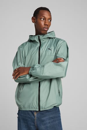 Essentials Regular Windbreaker Men, Green Moon, extralarge-GBR
