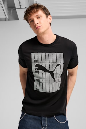 Graphics PUMA Wording Tee Men, PUMA Black, extralarge-GBR