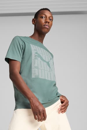 Graphics PUMA Wording Tee Men, Green Moon, extralarge-GBR