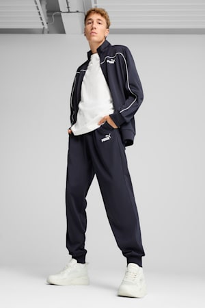 Poly Piping Tracksuit Men, New Navy, extralarge-GBR