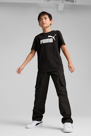 ESS No. 1 Logo Tee Youth, PUMA Black, extralarge-GBR