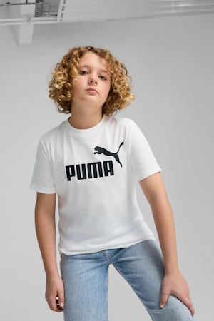 ESS No. 1 Logo Tee Youth, PUMA White, extralarge-GBR