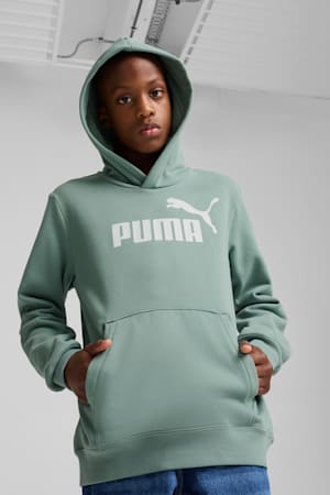 ESS No. 1 Logo Fleece Hoodie Youth, Green Moon, extralarge-GBR