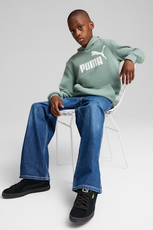 ESS No. 1 Logo Fleece Hoodie Youth, Green Moon, extralarge-GBR