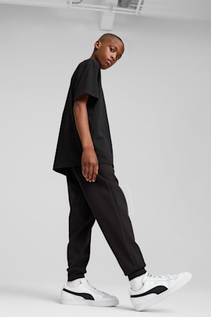 ESS No. 1 Logo Fleece Sweatpants Youth, PUMA Black, extralarge-GBR