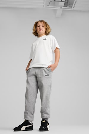 ESS No. 1 Logo Fleece Sweatpants Youth, Medium Gray Heather, extralarge-GBR