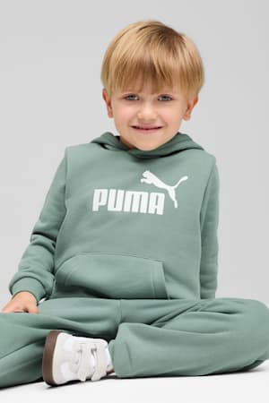 ESS No. 1 Logo Fleece Hoodie Kids, Green Moon, extralarge-GBR