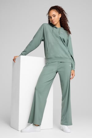 ESS ELEVATED Comfort Rib Hoodie Women, Green Moon, extralarge-GBR