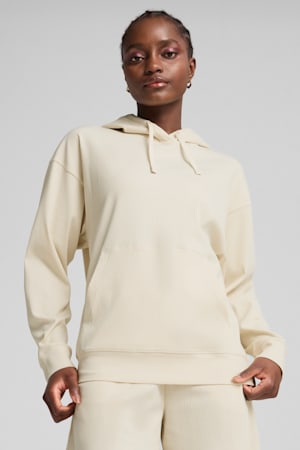 ESS ELEVATED Comfort Rib Hoodie Women, Alpine Snow, extralarge-GBR