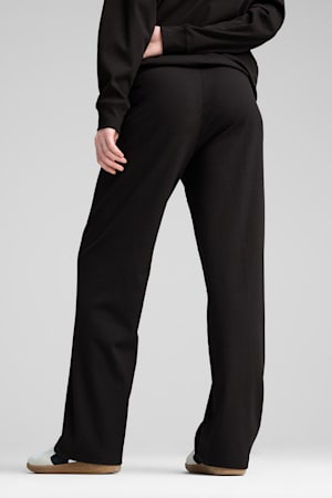 ESS ELEVATED High-Waist Straight Leg Rib Pants Women, PUMA Black, extralarge-GBR