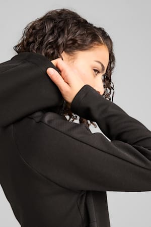 EVOSTRIPE Full-Zip Hoodie Women, PUMA Black, extralarge-GBR