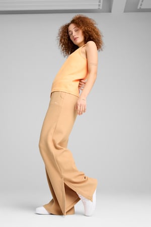 HER Comfort High-Waist Straight Pants Women, Warm Beige, extralarge-GBR