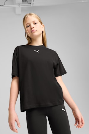 Essentials Boxy Tee Youth, PUMA Black, extralarge-GBR