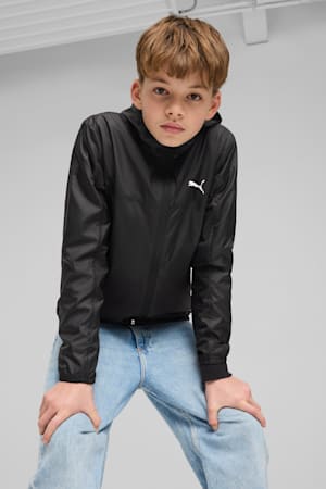 Essentials Regular Windbreaker Youth, PUMA Black, extralarge-GBR