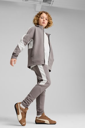 EVOSTRIPE Full-Zip Hoodie Youth, Cast Iron, extralarge-GBR