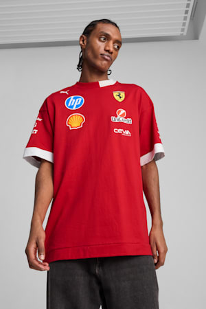 Scuderia Ferrari 2025 Drivers Tee Men, Dark Cherry, extralarge-GBR