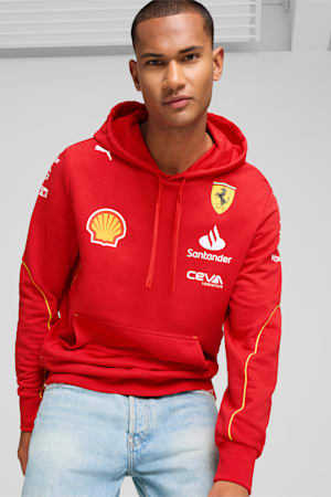 Scuderia Ferrari Team Men's Hoodie, Burnt Red, extralarge-GBR