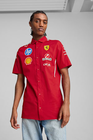 Scuderia Ferrari HP 2025 Team Shirt Men, Dark Cherry, extralarge-GBR