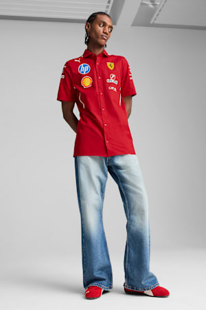 Scuderia Ferrari HP 2025 Team Shirt Men, Dark Cherry, extralarge-GBR