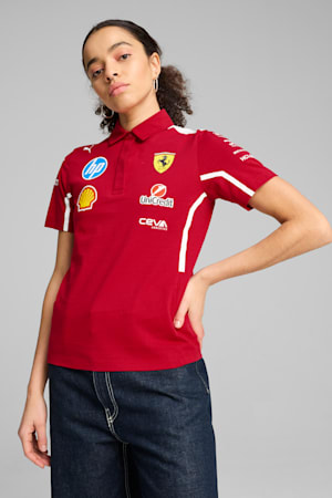 Scuderia Ferrari HP 2025 Team Polo Women, Dark Cherry, extralarge-GBR
