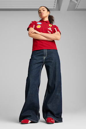 Scuderia Ferrari HP 2025 Team Polo Women, Dark Cherry, extralarge-GBR