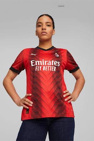 AC Milan 23/24 Women's Home Jersey, For All Time Red-PUMA Black, extralarge-GBR