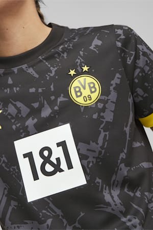 Borussia Dortmund 23/24 Women's Away Jersey, PUMA Black-Cyber Yellow, extralarge-GBR