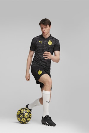 Borussia Dortmund Football Training Shorts, PUMA Black-Cyber Yellow, extralarge-GBR