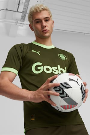 Girona FC Football 23/24 Third Jersey, Dark Olive-Fizzy Lime, extralarge-GBR