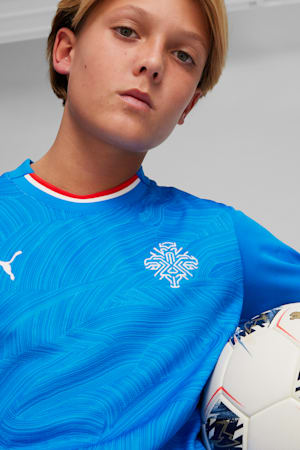 Iceland 2024 Home Jersey Youth, Racing Blue-PUMA White, extralarge-GBR