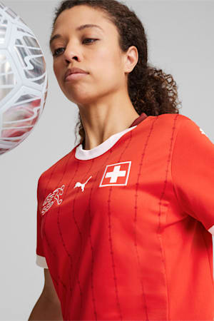 Switzerland Football 2024 Women's Home Jersey, PUMA Red-Team Regal Red, extralarge-GBR