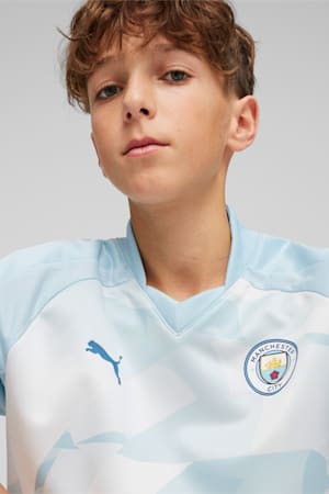 Manchester City Youth Pre-match Sweatshirt, Silver Sky-Lake Blue, extralarge-GBR