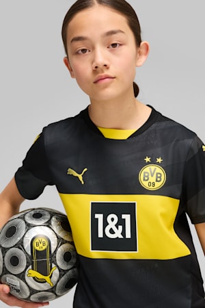 Borussia Dortmund 24/25 Away Jersey Youth, PUMA Black-Faster Yellow, extralarge-GBR