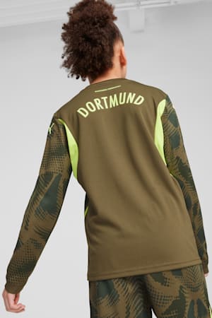 Borussia Dortmund 24/25 Goalkeeper Long Sleeve Jersey Youth, Olive Drab-Myrtle, extralarge-GBR