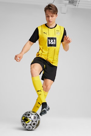 Borussia Dortmund 24/25 Shorts Men, PUMA Black-Faster Yellow, extralarge-GBR