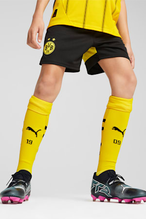 Borussia Dortmund 24/25 Shorts Youth, PUMA Black-Faster Yellow, extralarge-GBR