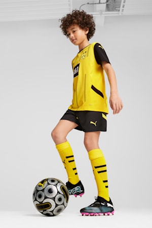 Borussia Dortmund 24/25 Shorts Youth, PUMA Black-Faster Yellow, extralarge-GBR