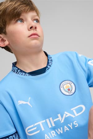 Manchester City 24/25 Home Jersey Youth, Team Light Blue-Marine Blue, extralarge-GBR