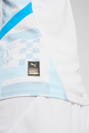 Olympique de Marseille 24/25 Home Jersey Men, PUMA White-Bleu Azur, extralarge-GBR