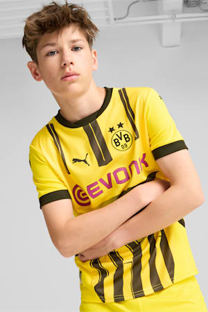 Borussia Dortmund 24/25 Cup Jersey Youth, Faster Yellow-PUMA Black, extralarge-GBR