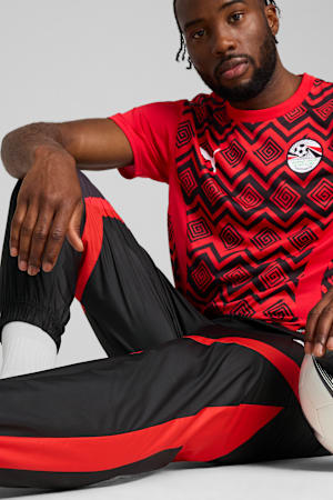 Egypt Pre-match Woven Pants Men, PUMA Black-PUMA Red, extralarge-GBR