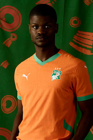 Côte d'Ivoire 2025 Home Jersey Men, Rickie Orange-Jade Frost, extralarge-GBR